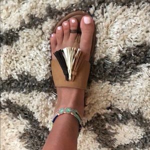 Tassel sandals